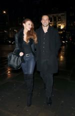 UNA HEALY and Ben Foden at Mahiki in London 12/02/2017