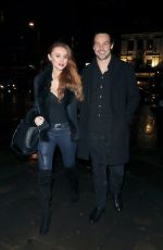 UNA HEALY and Ben Foden at Mahiki in London 12/02/2017