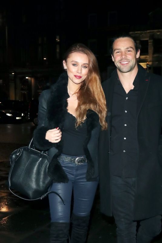 UNA HEALY and Ben Foden at Mahiki in London 12/02/2017