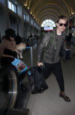VANESSA HUDGENS and Austin Butler at Los Angeles International Airport 12/16/2017