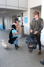 VANESSA HUDGENS and Austin Butler at Los Angeles International Airport 12/16/2017