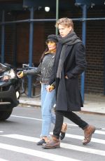 VANESSA HUDGENS and Austin Butler Out for Lunch in New York 12/02/2017