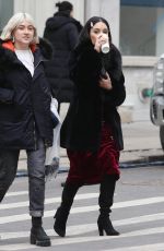 VANESSA HUDGENS Having Coffee Break to the Set of Second Act in New York 12/15/2017