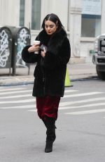 VANESSA HUDGENS Having Coffee Break to the Set of Second Act in New York 12/15/2017