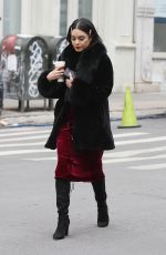 VANESSA HUDGENS Having Coffee Break to the Set of Second Act in New York 12/15/2017
