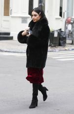 VANESSA HUDGENS Having Coffee Break to the Set of Second Act in New York 12/15/2017