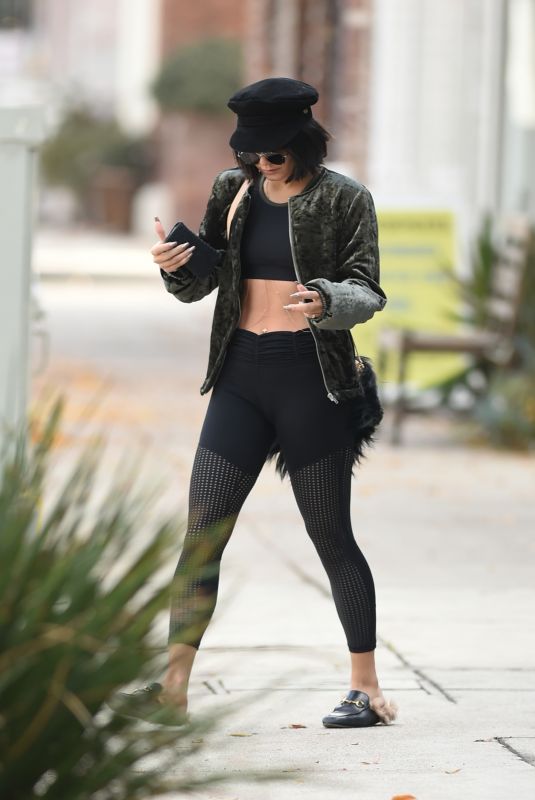 VANESSA HUDGENS Leaves Pilates Class in Los Angeles 12/20/2017
