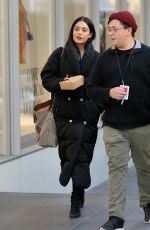 VANESSA HUDGENS on the Set of Second Act at World Trade Center in New York 11/30/2017