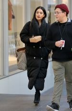 VANESSA HUDGENS on the Set of Second Act at World Trade Center in New York 11/30/2017
