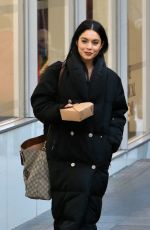 VANESSA HUDGENS on the Set of Second Act at World Trade Center in New York 11/30/2017