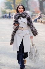 VANESSA HUDGENS on the Set of Second Act in New York 12/04/2017