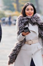 VANESSA HUDGENS on the Set of Second Act in New York 12/04/2017