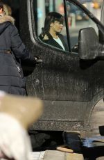 VANESSA HUDGENS on the Set of Second Act in New York 12/14/2017