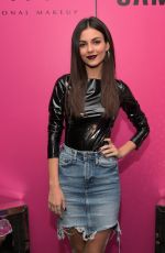 VICTORIA JUSTICE and MADISON REED at NYX Professional Makeup and Samsung VR Launch Party in Los Angele 12/14/2017