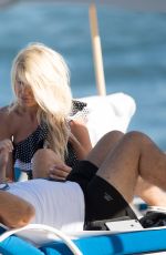 VICTORIA SILVSTEDT and Maurice Dabbah at a Beach in Miami 12/05/2017