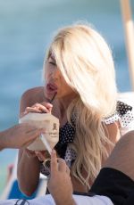 VICTORIA SILVSTEDT and Maurice Dabbah at a Beach in Miami 12/05/2017