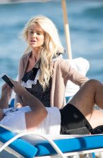 VICTORIA SILVSTEDT and Maurice Dabbah at a Beach in Miami 12/05/2017