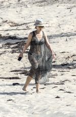 WENDI DENG Out at a Beach in Saint Barthelemy 12/26/2017