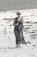 WENDI DENG Out at a Beach in Saint Barthelemy 12/26/2017