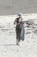 WENDI DENG Out at a Beach in Saint Barthelemy 12/26/2017