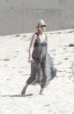 WENDI DENG Out at a Beach in Saint Barthelemy 12/26/2017