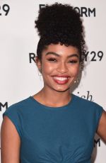 YARA SHAHIDI at Grown-ish Premiere in Los Angeles 12/12/2017