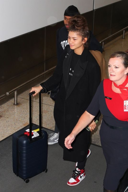 ZENDAYA COLEMAN at Airport in Sydney 12/19/2017