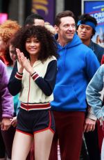 ZENDAYA COLEMAN, Hugh Jackman, Zac Efron and James Corden Promotes The Greatest Showman in New York 12/08/2017