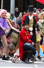 ZENDAYA COLEMAN, Hugh Jackman, Zac Efron and James Corden Promotes The Greatest Showman in New York 12/08/2017