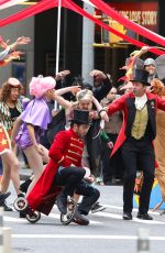 ZENDAYA COLEMAN, Hugh Jackman, Zac Efron and James Corden Promotes The Greatest Showman in New York 12/08/2017