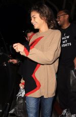 ZENDAYA COLEMAN Out for Dinner in Beverly Hills 12/01/2017