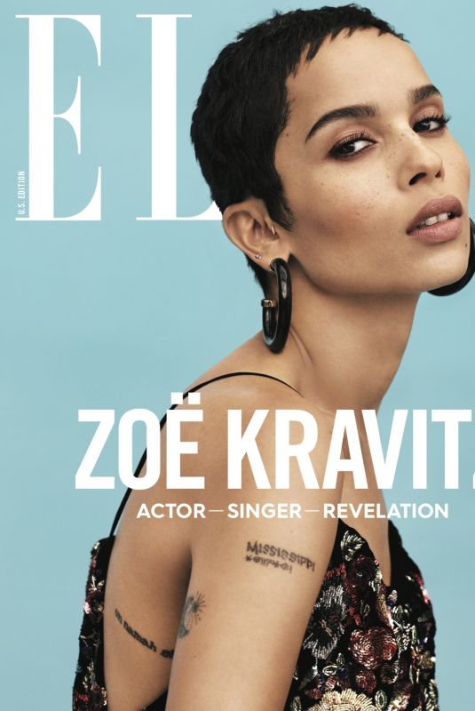 ZOE KRAVITZ for Elle Magazine, January 2018