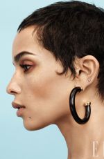 ZOE KRAVITZ in Elle Magazine, January 2018