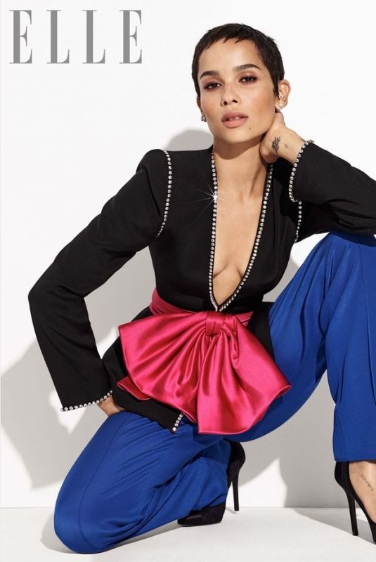 ZOE KRAVITZ in Elle Magazine, January 2018
