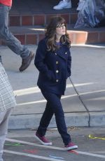 ZOOEY DESCHANEL on the Set of New Girl in Los Angeles 12/21/2017