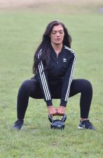 ABBIE HOLBORN Workout at a Park in Middlesbrough 01/06/2018