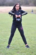 ABBIE HOLBORN Workout at a Park in Middlesbrough 01/06/2018