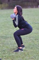 ABBIE HOLBORN Workout at a Park in Middlesbrough 01/06/2018