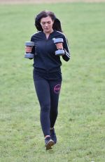 ABBIE HOLBORN Workout at a Park in Middlesbrough 01/06/2018