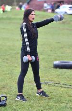 ABBIE HOLBORN Workout at a Park in Middlesbrough 01/06/2018