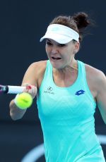 AGNIESZKA RADWANSKA at Australian Open Tennis Tournament in Melbourne 01/16/2018