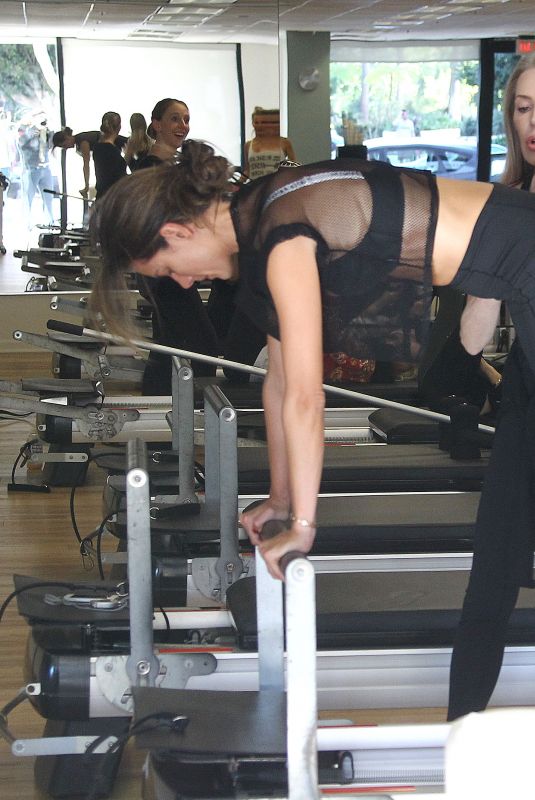 ALESSANDRA AMBROSIO at Pilates Class in Santa Monica 01/26/2018