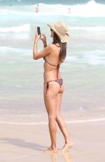 ALESSANDRA AMBROSIO in Bikini at a Beach in Florianopolis 01/11/2018
