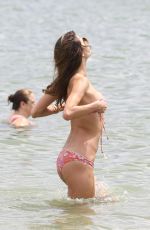 ALESSANDRA AMBROSIO in Bikini on the Beach in Florianopolis 01/02/2018