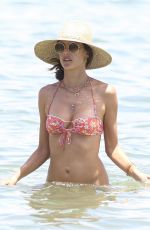 ALESSANDRA AMBROSIO in Bikini on the Beach in Florianopolis 01/02/2018