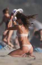 ALESSANDRA AMBROSIO in Bikini on the Beach in Malibu 01/28/2018