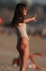 ALESSANDRA AMBROSIO in Bikini on the Beach in Malibu 01/28/2018