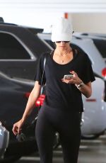 ALESSANDRA AMBROSIO in Leggings Arrives at a Gym in Brentwood 01/30/2018