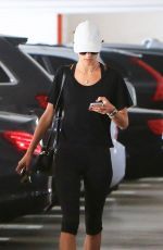 ALESSANDRA AMBROSIO in Leggings Arrives at a Gym in Brentwood 01/30/2018