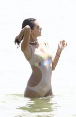ALESSANDRA AMBROSIO in Swimsuit at Praia Brava Beach in Brazil 01/16/2018